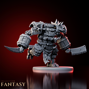 Barrel Construct w/ Sword & Axe - Only-Games