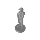 1/72 3D Printed Early War British Soldier Pose 1(x10) - Only-Games