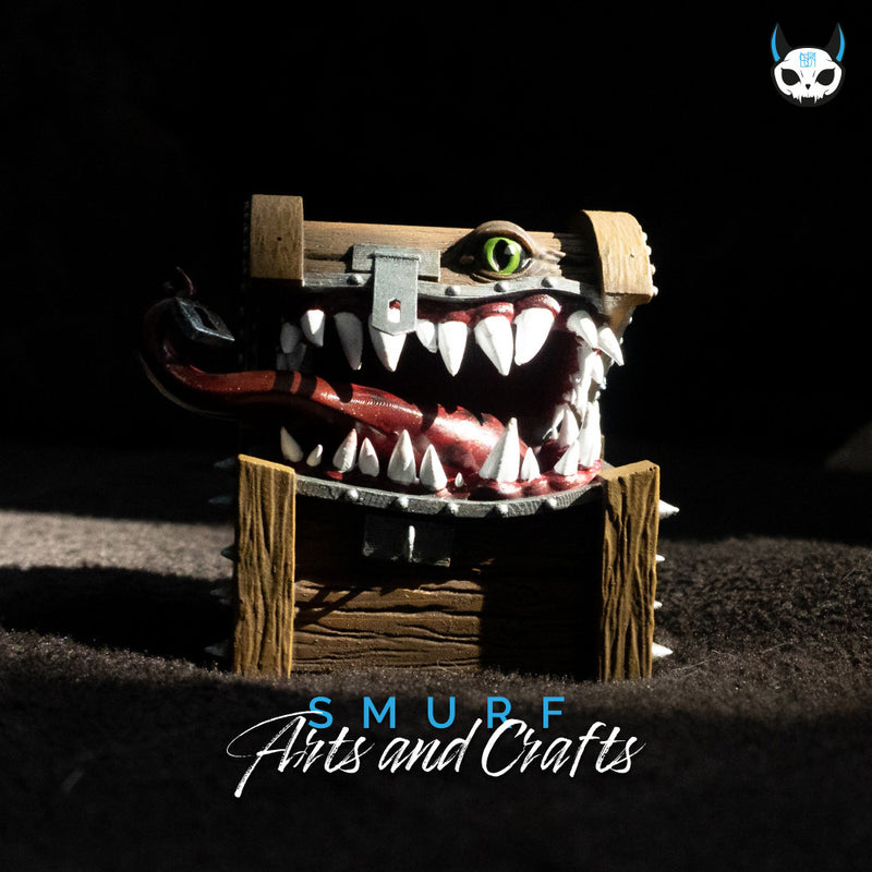 Mimic Treasure Chest - Dark Fantasy 3D Miniature