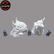 Hive Infected Buildings #1 - 28mm Wargaming Scatter Terrain Scenery Tabletop - Only-Games