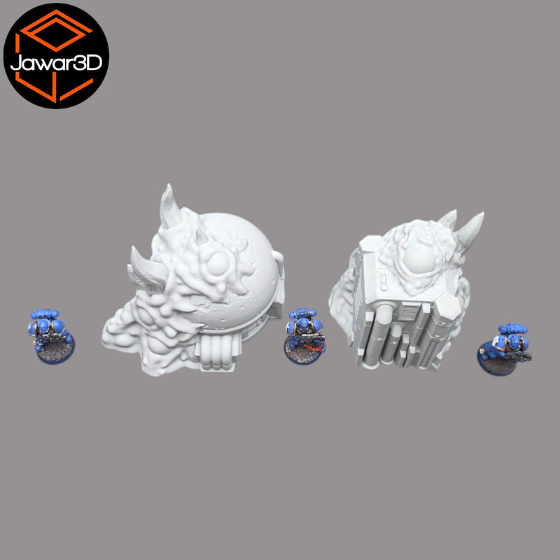 Hive Infected Buildings #1 - 28mm Wargaming Scatter Terrain Scenery Tabletop - Only-Games