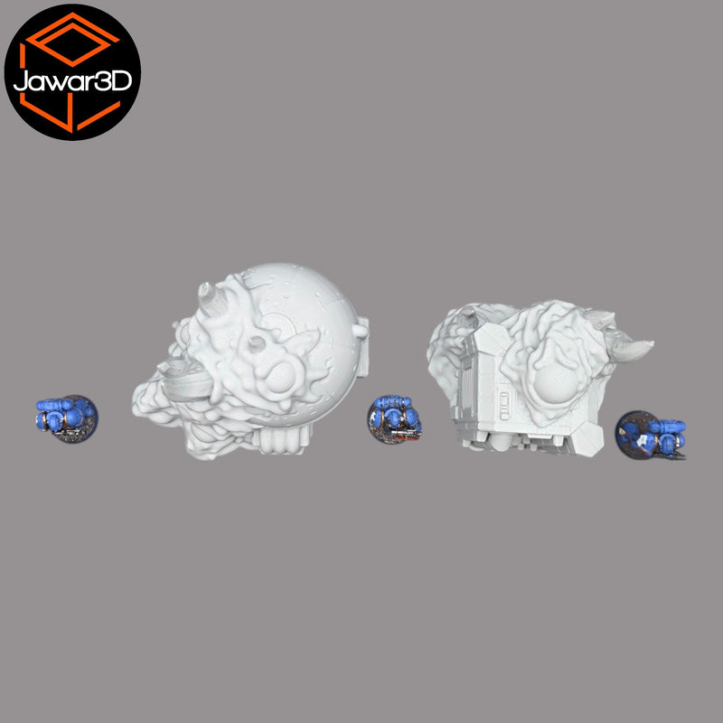 Hive Infected Buildings #1 - 28mm Wargaming Scatter Terrain Scenery Tabletop - Only-Games