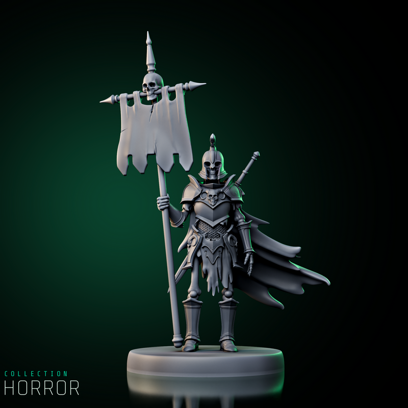Skeleton Army Bannerman - Only-Games