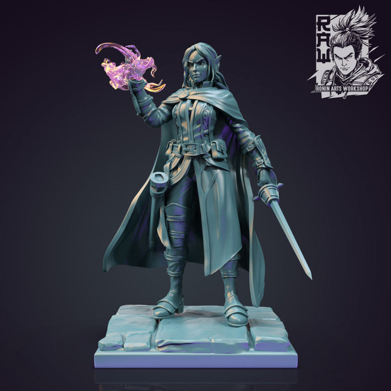 Medwyn The Warlock - Idle and Action Pose - Only-Games