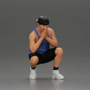 gangster man in shorts and a cap sitting and thinking - Only-Games