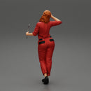 Tired woman mechanic holding a spanner - Only-Games