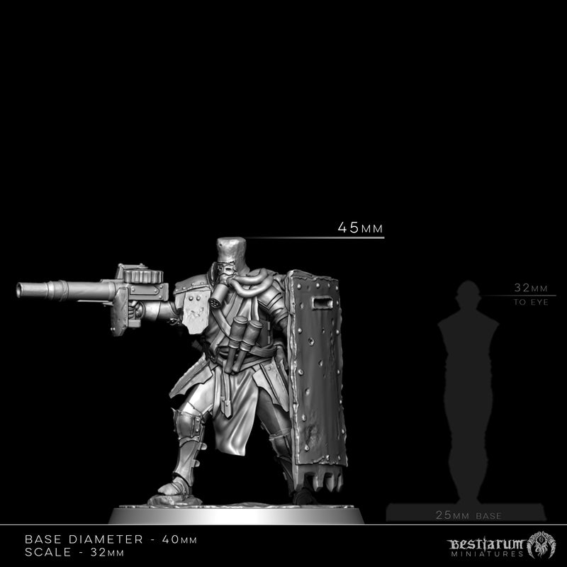 Multipart Heretic Legion | Bestiarum | Trench Crusade DnD Miniatures - Only-Games