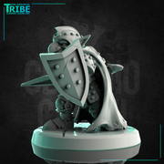 (0212) Male goblin warrior with complete armor sword and shield - Only-Games