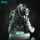 (0228)  Male Half troll barbarian warrior with two great swords - Only-Games