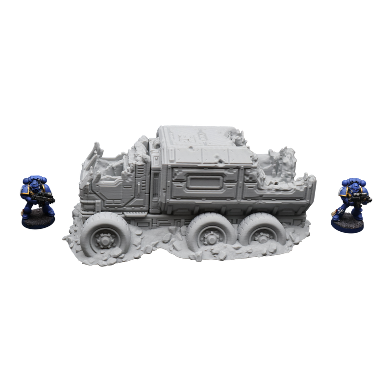 District 12 Vehicle #1 -28mm Wargaming Scatter Terrain Scenery Tabletop Miniature - Only-Games