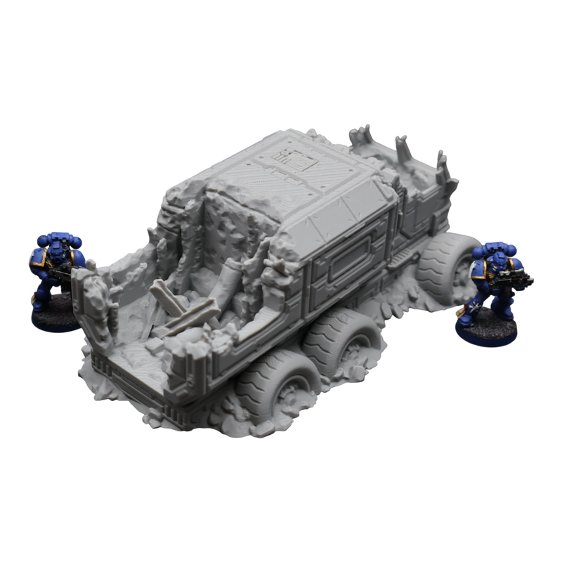 District 12 Vehicle #1 -28mm Wargaming Scatter Terrain Scenery Tabletop Miniature - Only-Games