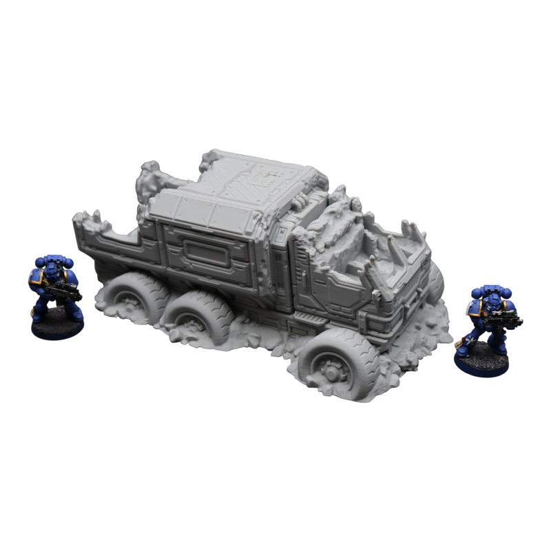 District 12 Vehicle #1 -28mm Wargaming Scatter Terrain Scenery Tabletop Miniature - Only-Games