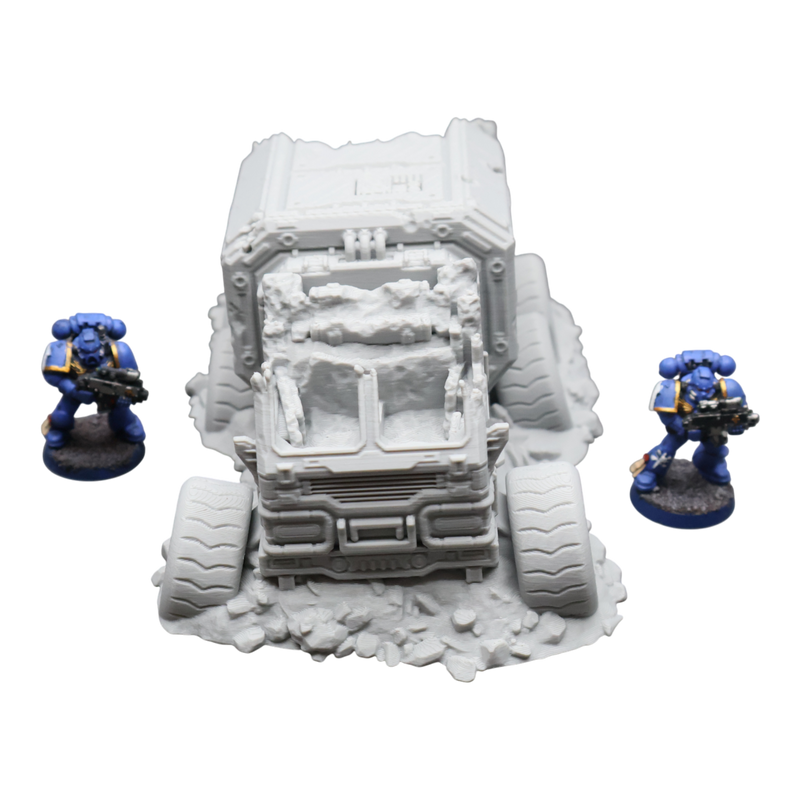 District 12 Vehicle #1 -28mm Wargaming Scatter Terrain Scenery Tabletop Miniature - Only-Games