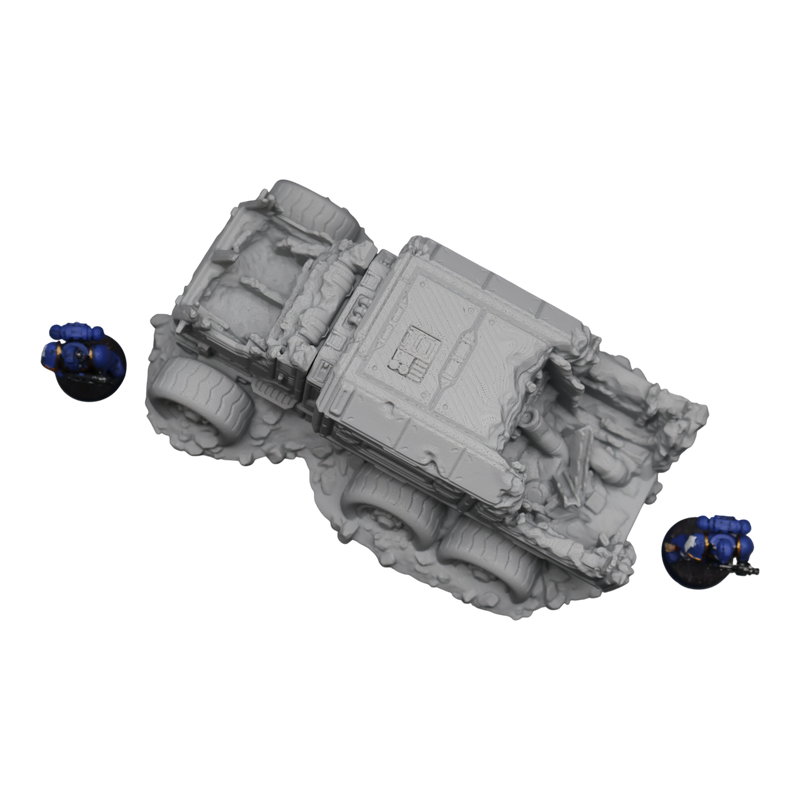 District 12 Vehicle #1 -28mm Wargaming Scatter Terrain Scenery Tabletop Miniature - Only-Games