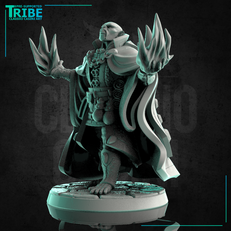 (0238) Male monkey folk monkey man wizard magician evocator with spells - Only-Games