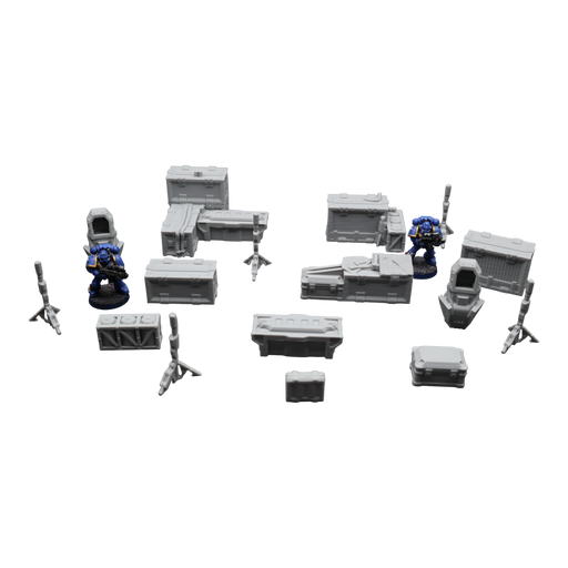 Drop Site Camp - 28mm Wargaming Scatter Terrain Scenery Tabletop Miniature - Only-Games