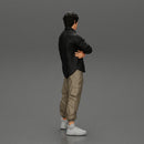 Asian gangster homie standing crossed hands - Only-Games