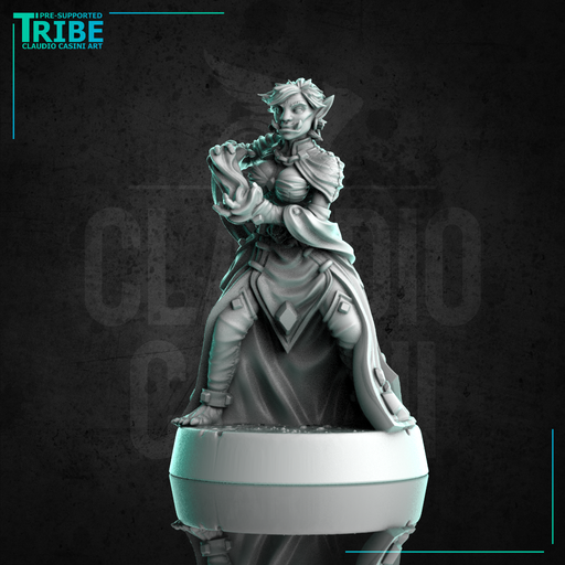 (0297) Female half troll wizard sorceress warlock with spell - Only-Games