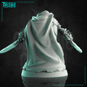 (0200) Male Turtle Rogue Thief with two knives and cape - Only-Games