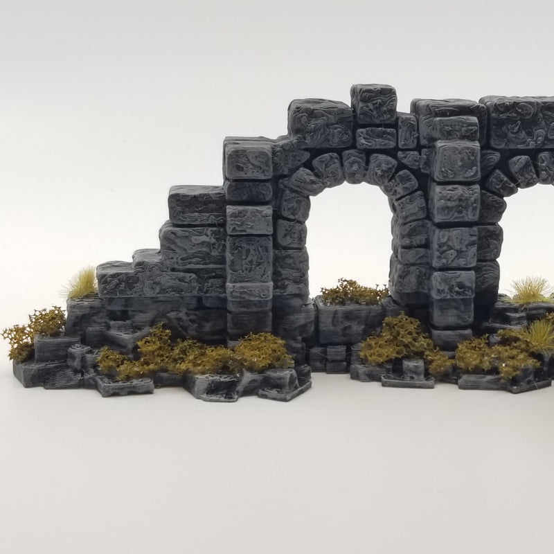 Double Arch Window - Half Arch Door: Ancient Ruins Terrain Set - Only-Games