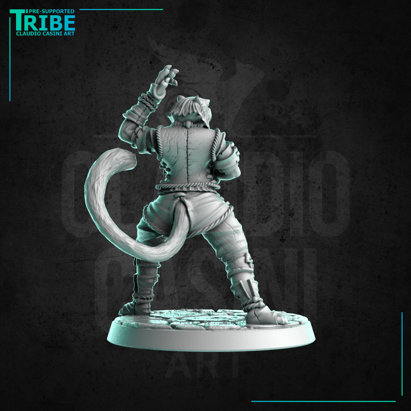 (0237) Female rakshasa felinid folk monk - Only-Games