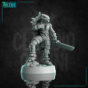 (0303) Female dragonborn dragon folk dragonid ranger with bow and arrows or sword or axe - Only-Games