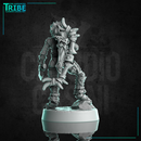 (0303) Female dragonborn dragon folk dragonid ranger with bow and arrows or sword or axe - Only-Games