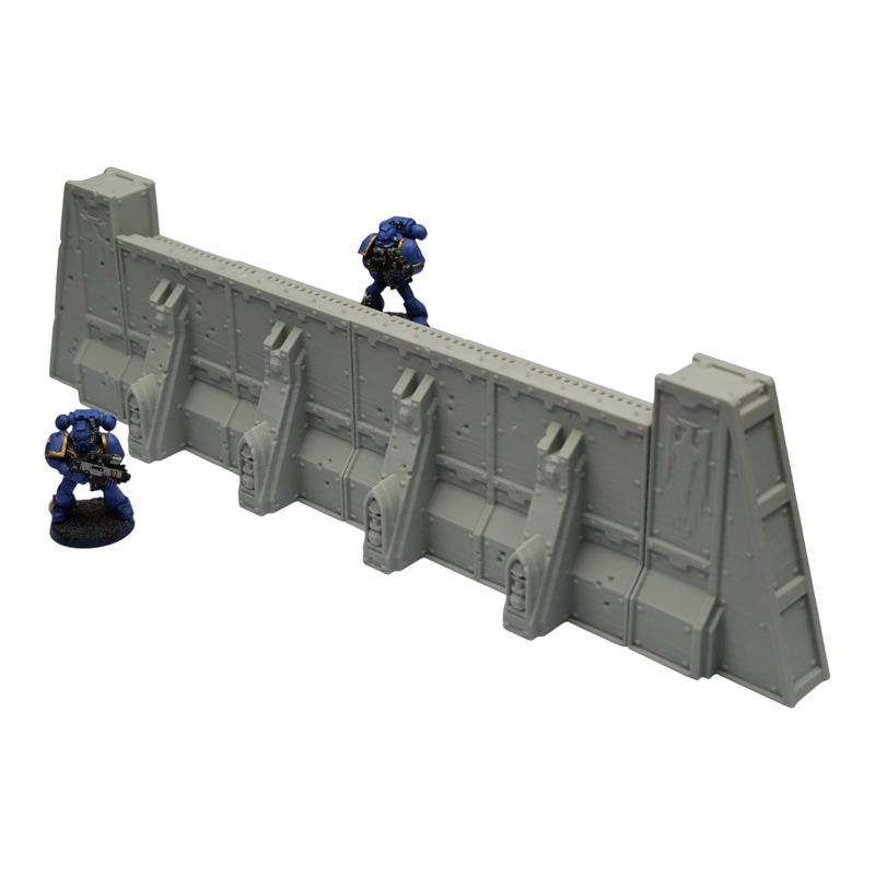 Imperial Walls - 28mm Wargaming Scatter Terrain Scenery Tabletop Miniature - Only-Games