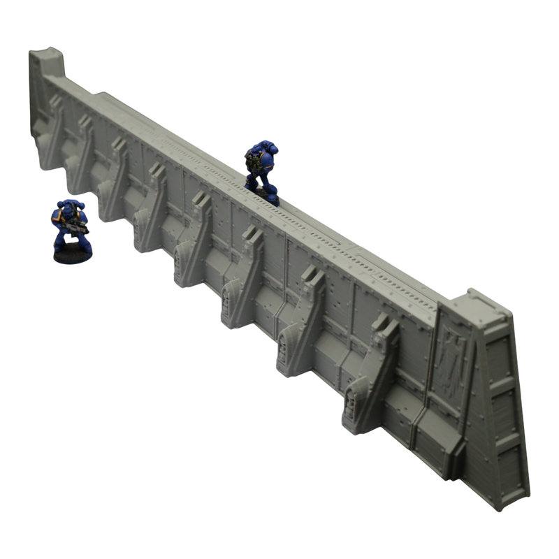 Imperial Walls - 28mm Wargaming Scatter Terrain Scenery Tabletop Miniature - Only-Games