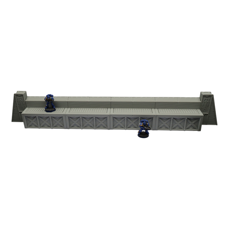 Imperial Walls - 28mm Wargaming Scatter Terrain Scenery Tabletop Miniature - Only-Games