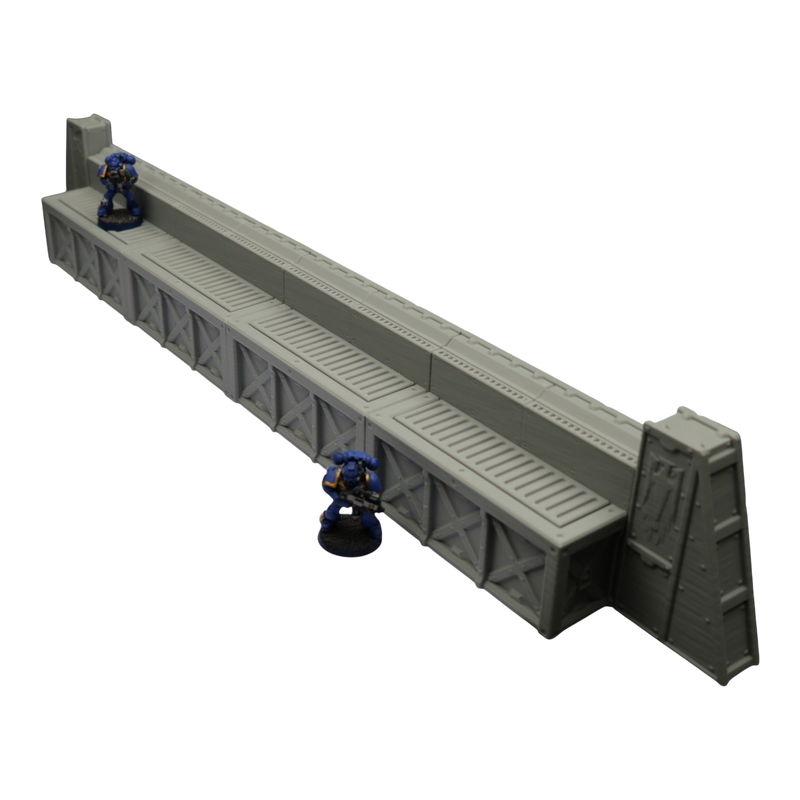 Imperial Walls - 28mm Wargaming Scatter Terrain Scenery Tabletop Miniature - Only-Games