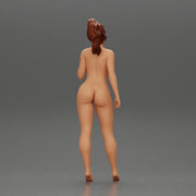 Naked girl standing on the beach - Only-Games