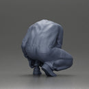 Worker injumpsuit Squatting Down, Carefully Adjusting His Pants with Focus - Only-Games