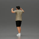 Man in shorts carrying girlfriend on shoulders - Only-Games