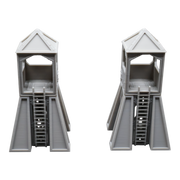 Command Station Watch Tower x2 - 28mm Wargaming Scatter Terrain Scenery Tabletop - Only-Games