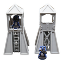 Command Station Watch Tower x2 - 28mm Wargaming Scatter Terrain Scenery Tabletop - Only-Games