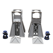 Command Station Watch Tower x2 - 28mm Wargaming Scatter Terrain Scenery Tabletop - Only-Games