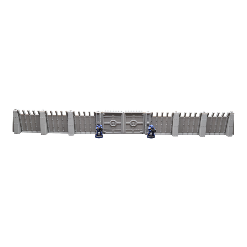 Command Station Secuity Walls - 28mm Wargaming Scatter Terrain Scenery Tabletop - Only-Games