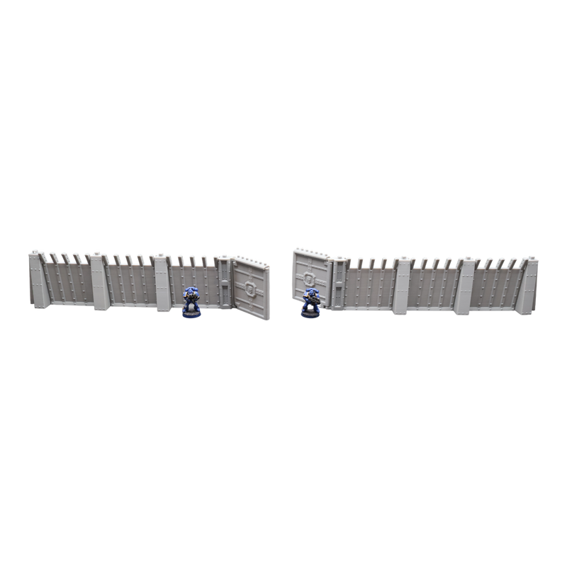 Command Station Secuity Walls - 28mm Wargaming Scatter Terrain Scenery Tabletop - Only-Games