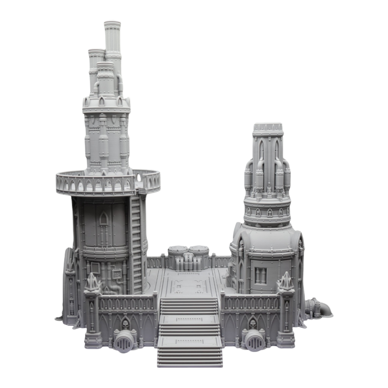 Steel Refinery Assembly #4 - 28mm Wargaming Scatter Terrain Scenery Tabletop - Only-Games