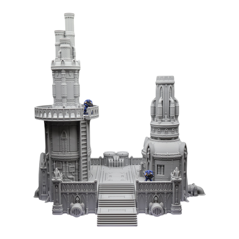 Steel Refinery Assembly #4 - 28mm Wargaming Scatter Terrain Scenery Tabletop - Only-Games