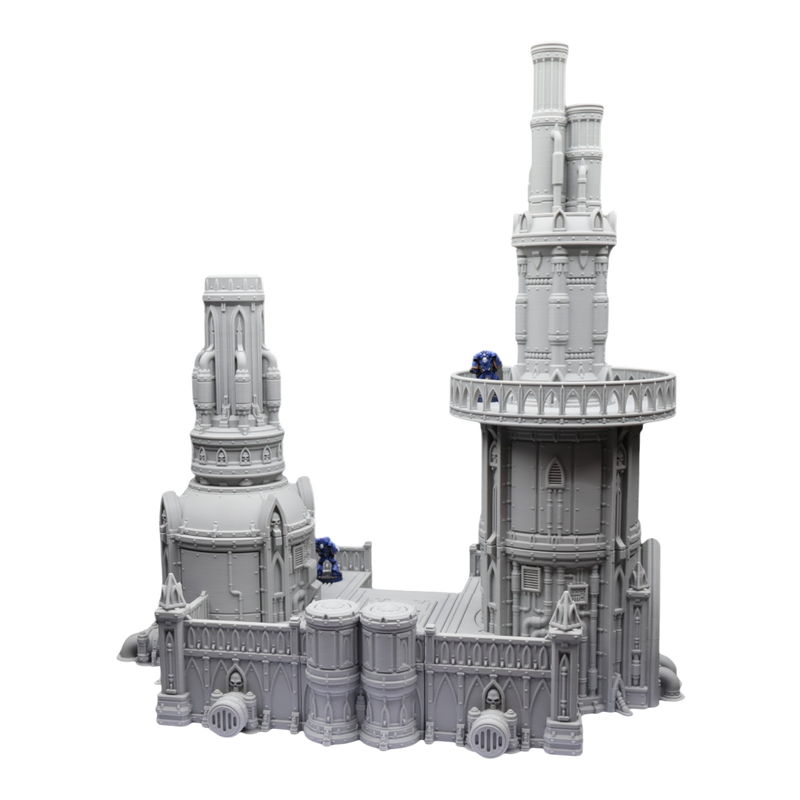 Steel Refinery Assembly #4 - 28mm Wargaming Scatter Terrain Scenery Tabletop - Only-Games