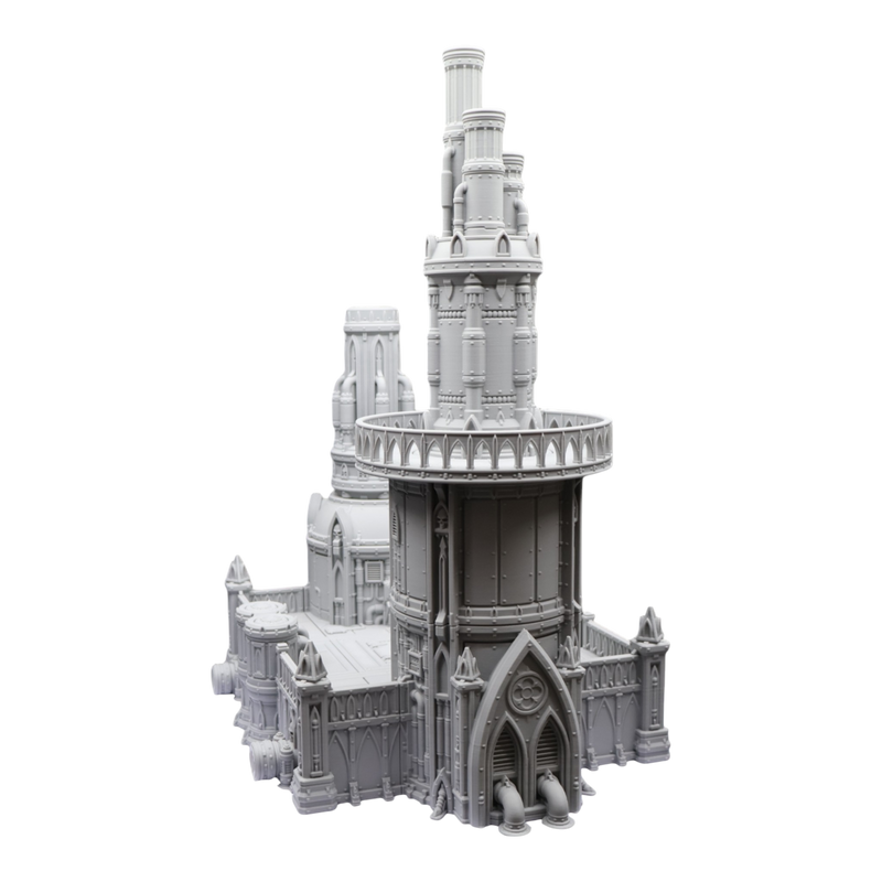 Steel Refinery Assembly #4 - 28mm Wargaming Scatter Terrain Scenery Tabletop - Only-Games