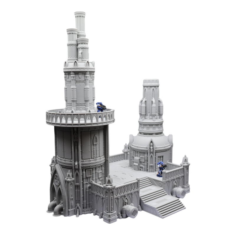 Steel Refinery Assembly #4 - 28mm Wargaming Scatter Terrain Scenery Tabletop - Only-Games