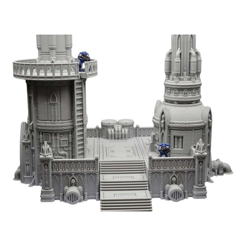 Steel Refinery Assembly #4 - 28mm Wargaming Scatter Terrain Scenery Tabletop - Only-Games