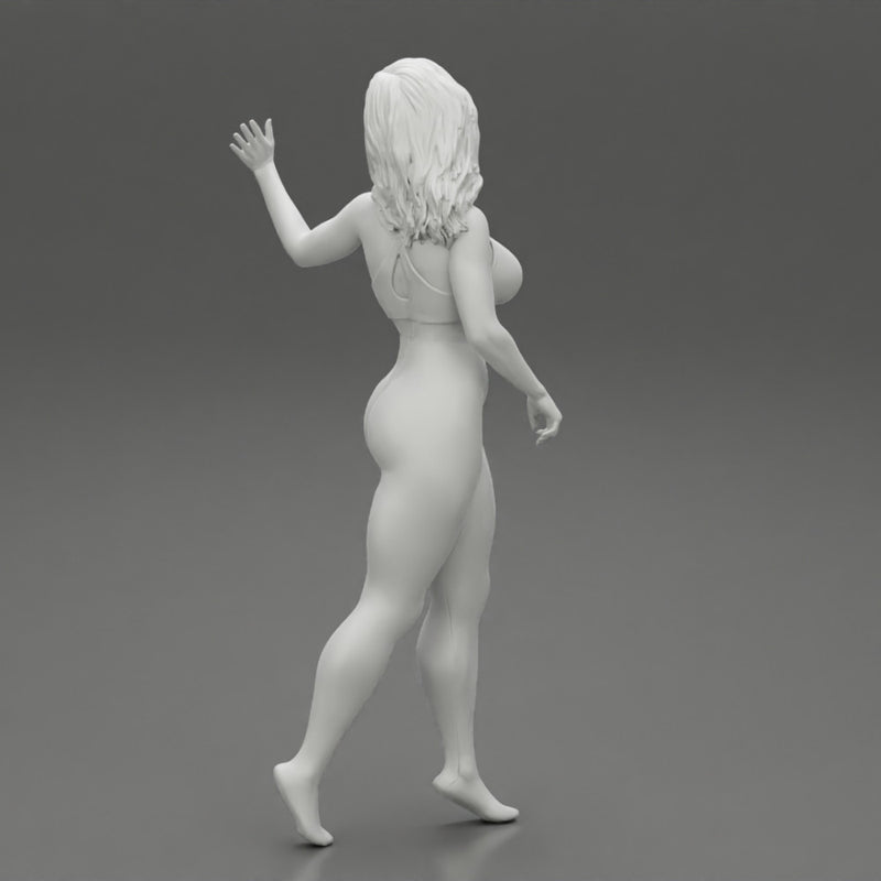 Beautiful woman in a pants walking - Only-Games