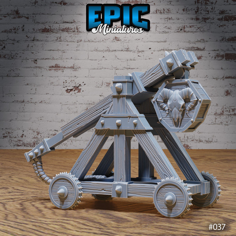 Orc Army Siege Catapult & Boulder Set