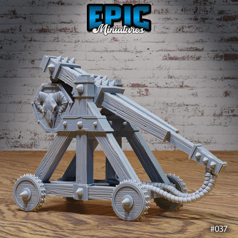 Orc Army Siege Catapult & Boulder Set