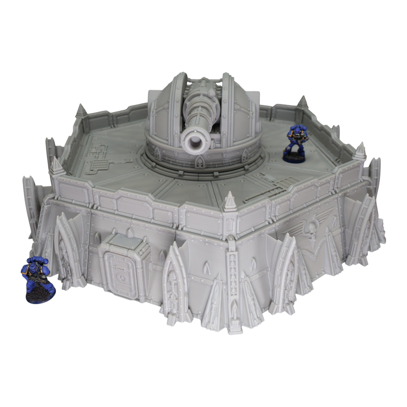 Defense Turret Platform - 28mm Wargaming Scatter Terrain Scenery Tabletop - Only-Games