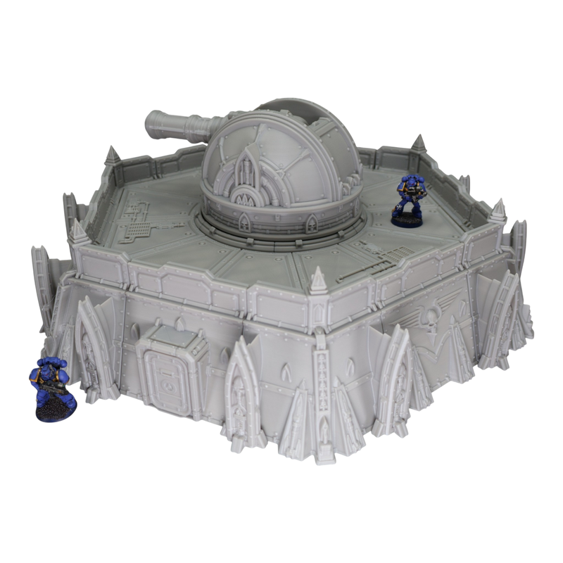 Defense Turret Platform - 28mm Wargaming Scatter Terrain Scenery Tabletop - Only-Games